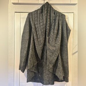 Karen Scott Charcoal Gray Women's Poncho